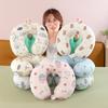 Solid Color Memory Foam U-shaped Pillow Round Travel Neck Pillow Memory Foam U-shaped Pillow