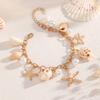 Starfish Bracelet Summer Vacation Style Conch Jewelry Personality Adjustable Pearl Fashion Jewelry