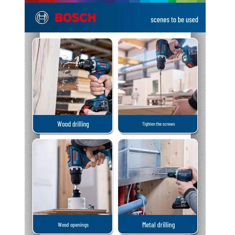 Bosch GSB18V-90C Cordless Hammer Drill/Driver CN plug (adapter included)