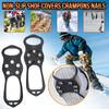 (Great home)Grippers Snow Grips Winter Shoes Boots Strap Metal Spikes Studs Universal