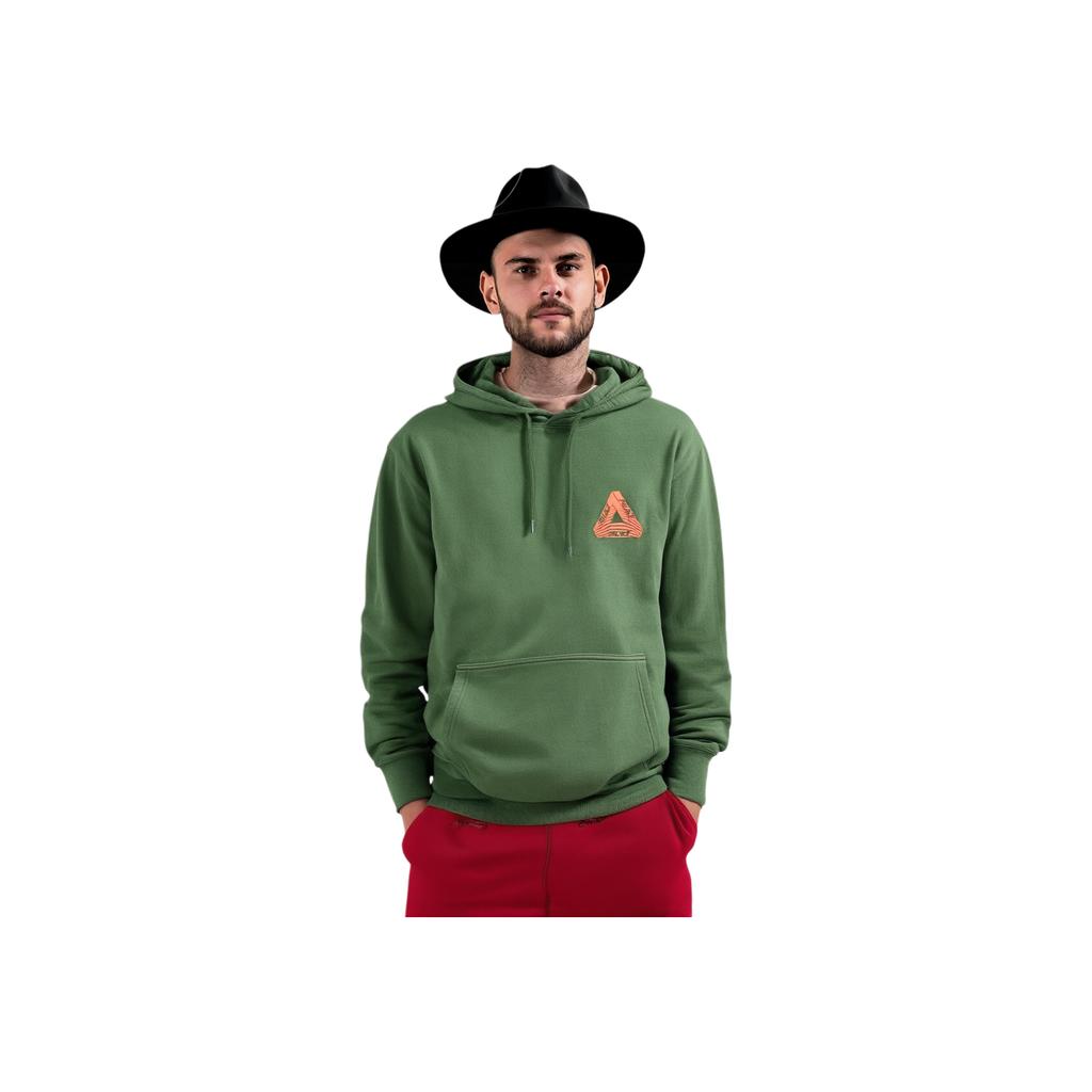 Palace Толстовка с капюшоном Ss22 Fallen City с зеленым логотипом и принтом для мужчин P21HD064