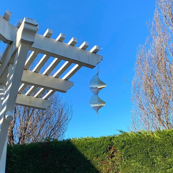 Спиральный ветровой спиннер, украшение, устойчивый к атмосферным воздействиям, для внутреннего и открытого окна, сада, двора, крыльца, металлический 3D подвесной орнамент для колокольчика ветра