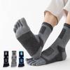 Cotton Toe Socks Five Finger Socks No Show Crew Athletic Running Socks Five Finger Toe Socks