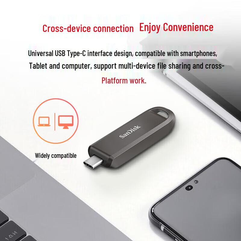 SanDisk Высокоскоростной твердотельный накопитель CZ890 USB 3.2 Type-C