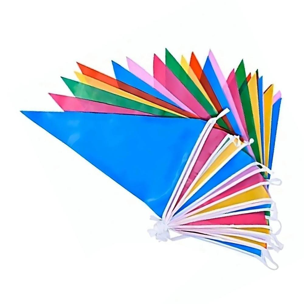 5.12 x 7.09in Flag String Decor 50M Length Hanging Banner Decoration Festival Celebration