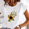 (Asian Size) Tee Top Butterfly Lovely Style Trend 90s Clothing Casual Short Sleeve Fashion Tshirt Women Print Lady Female Graphic T-shirt