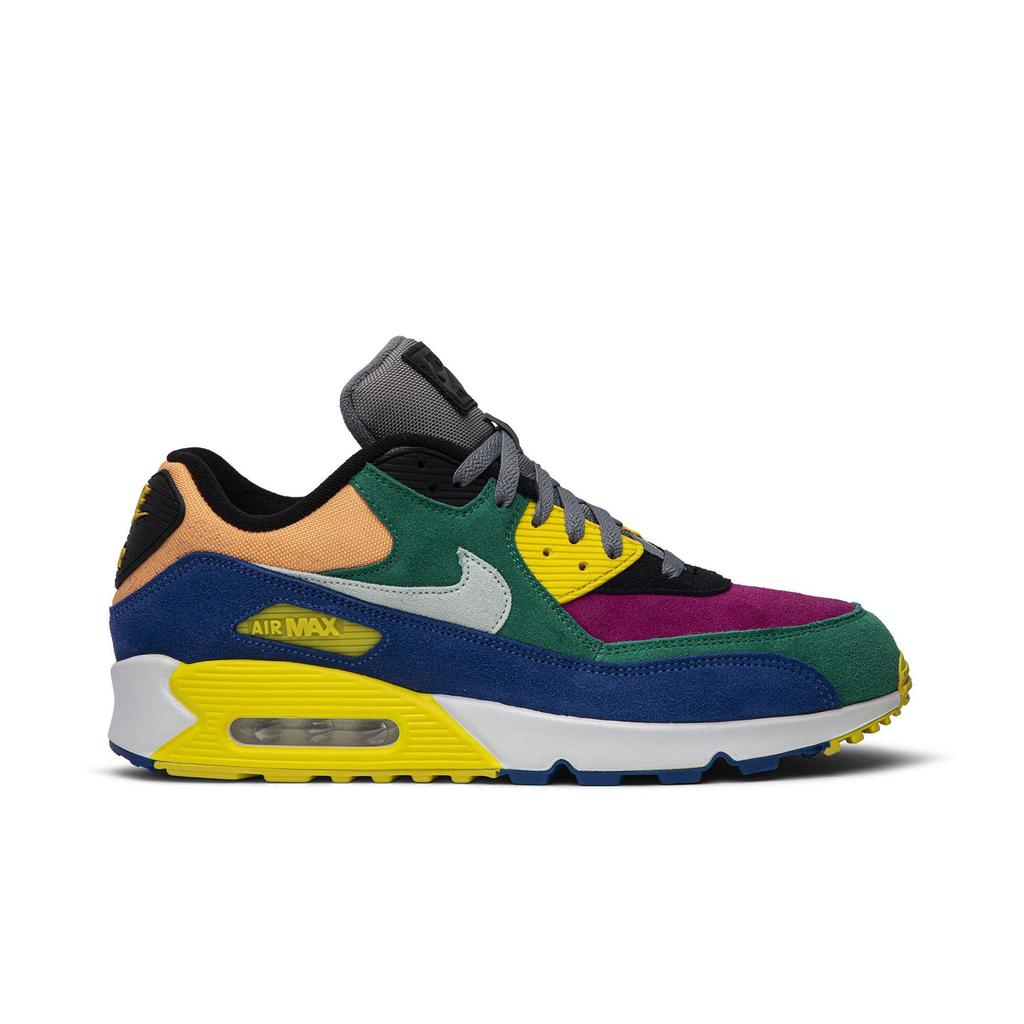 Nike Air Max 90 QS 'Viotech 2.0' (унисекс) Ярко-зеленый / Едва серый-Королевский синий Беговые кроссовки CD0917 300