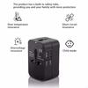 Универсальный адаптер для путешествий с 2 портами USB или USB Type-C, адаптер-зарядное устройство, розетка-переходник для розеток ЕС, Великобритании, США, Австралии