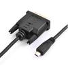 DOONJIEY 0.3/1/1.8m Gold HDMI-compatible to DVI Plated Micro 24+1Pin Adapter Cable for HDTV