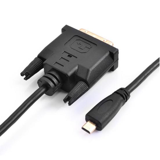 DOONJIEY 0.3/1/1.8m Gold HDMI-compatible to DVI Plated Micro 24+1Pin Adapter Cable for HDTV