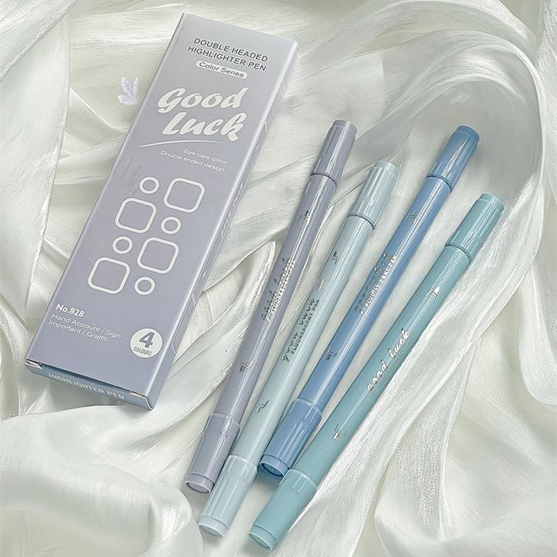 4 шт./набор Morandi градиентный цветной маркер Ins красивый маркер студенческий альбом блокнот маркер ручка кавайные канцелярские принадлежности