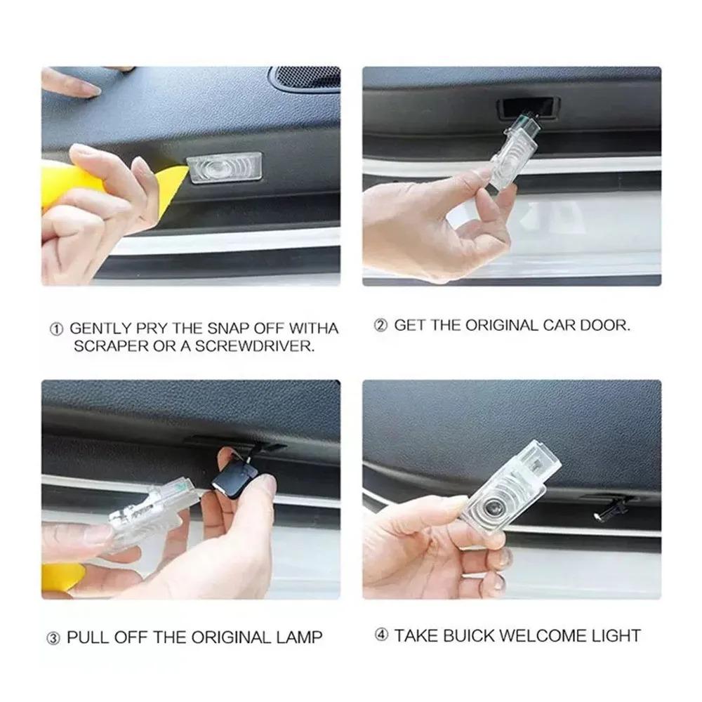 FA42pcs For BMW Welcome Light Car Door logo Projector Lamps E90 E91 F20 E92 E93 E60 E61 F10 F07 E63 E64 F12 F13 F30 E87 F20