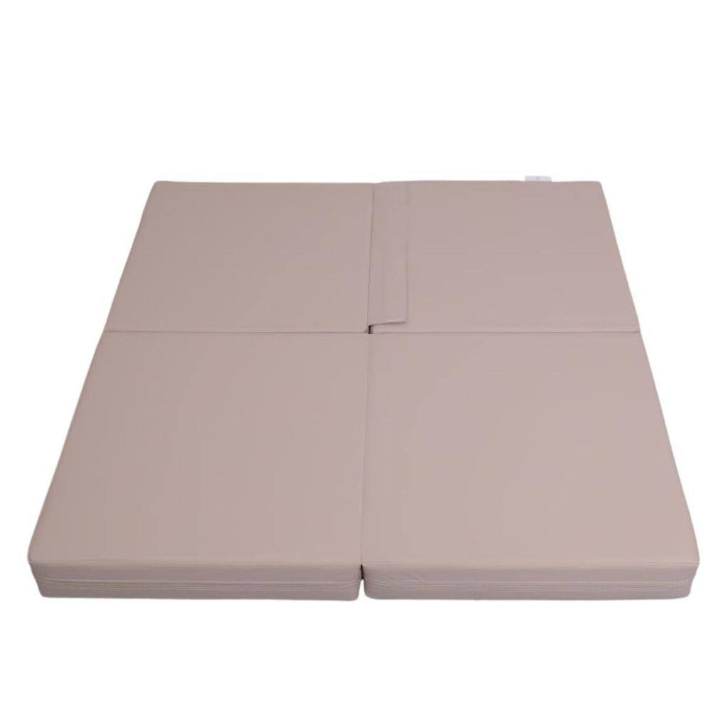 Gymnastic Mattress Satellite Pu 100X100X10 Cm - Four-Piece Beige