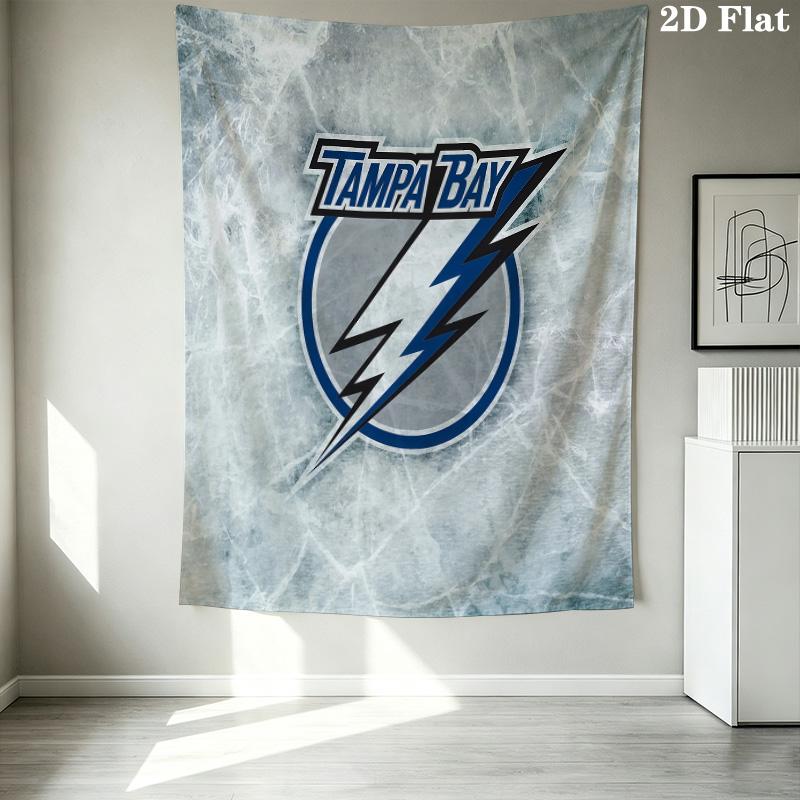 Tampa Bay Lightning Printed Tapestry – Wall Hanging for Bedrooms, Dorms, and Home Decor