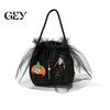 Princess Style Candy Carrier Halloween Bag, Tutu Mesh Witch Pumpkin Bucket, Trick or Treat Bag for Kids Party Favor Pouch, Reusable Holder with Handle