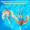 1PC Inflatable Float Summer Floating Row Creative Aquatics Circle Adult Arc Buoyancy Stick PVC Swimming Ring 75x50cm