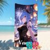 Customizable personalized beach towels Genshin Impact characters themed designs.Suitable for the beach, yoga, sports;ideal as beach accessories