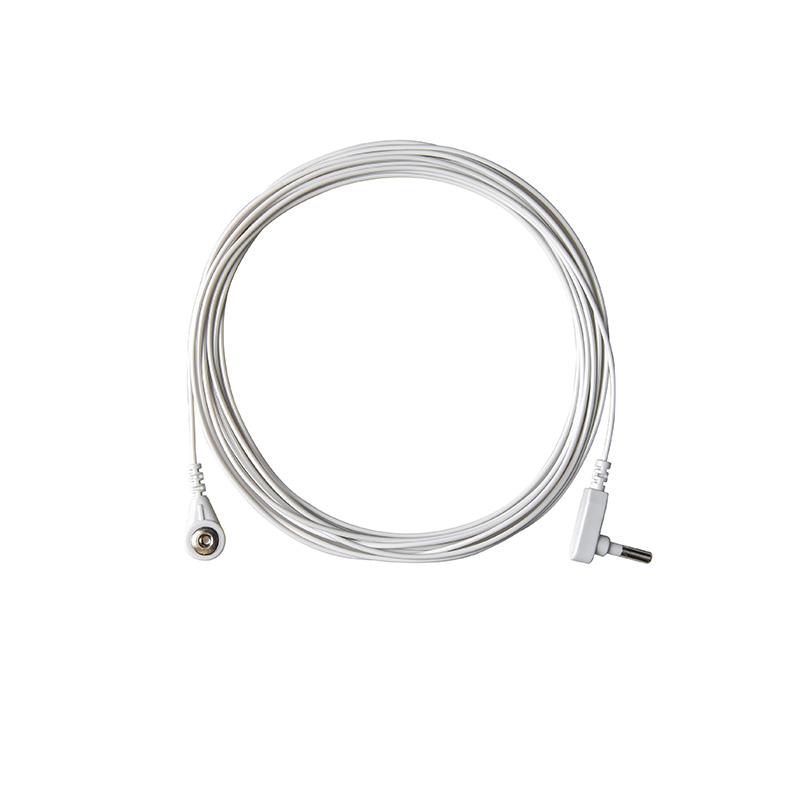Drop Shipping 4.5m 15ft White PU USA Plug Grounding Earthing Cord with 100K Resistance for Bedding/Yoga Mats Safety Product