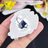 Sodalite Gemstone Handmade 925 Sterling Silver Jewelry Ring Size 7.5 KG-1704