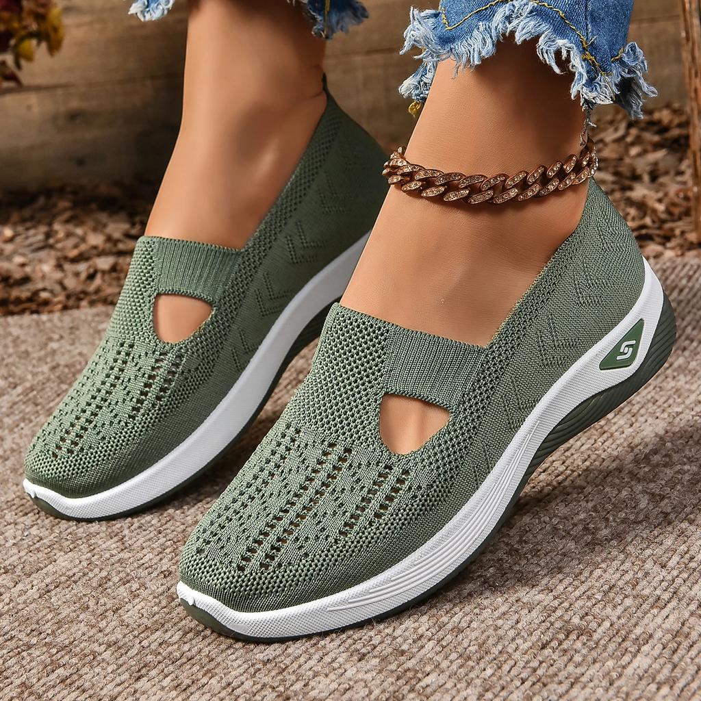 Модные женские туфли весна/осень Flas Slip on Light Causal Loafers для женщин Outdoor Round Toe Flat Shoes Shallow Anti-slip Platform Shoes