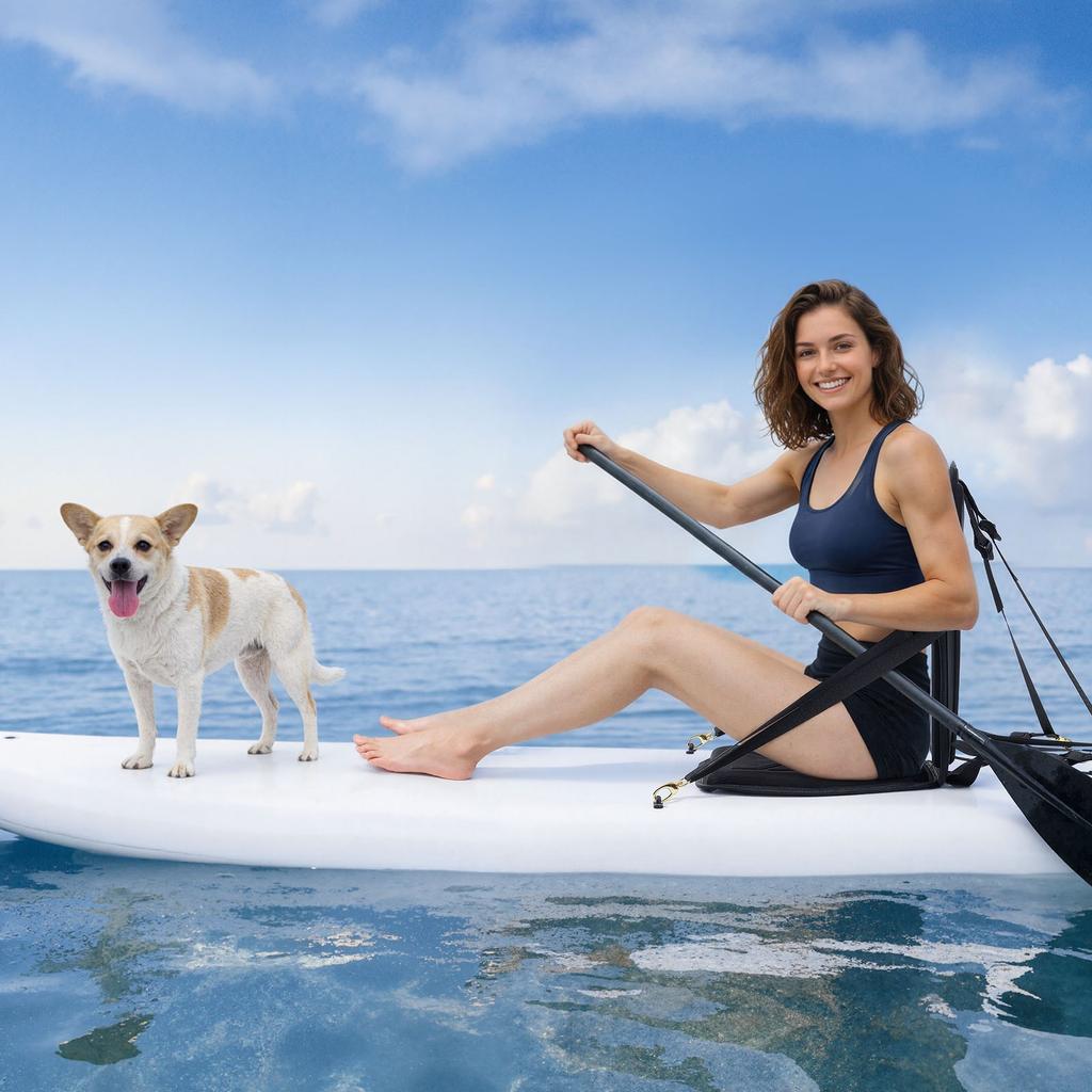 VEVOR Kayak Seat, 1 Pack 31 mm Thick, Universal Paddle Board Seat with Back Support