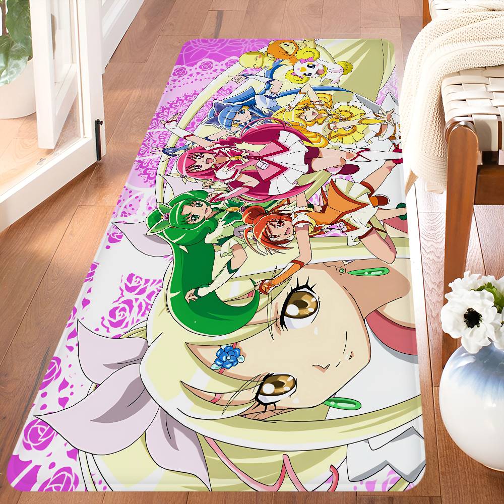 Коврик для пола Аниме Smile Precure Дешевый Противоскользящий Современная Гостиная Балкон Печатные Прикроватные Коврики