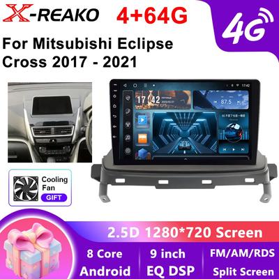 Для MITSUBISHI Eclipse Cross 2017 - 2021 Android 13 Автомагнитола Стерео Аудио GPS-плеер Carplay Auto Экран 4G WIFI