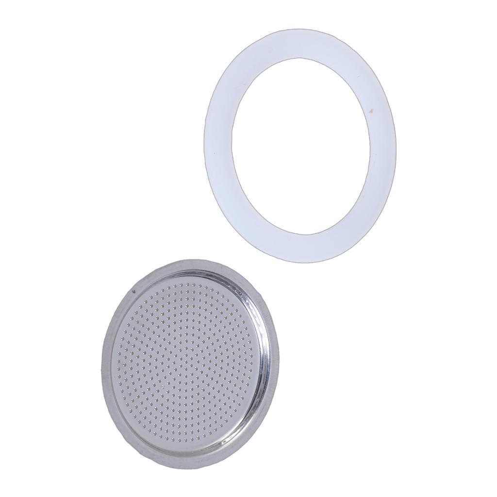 Coffee Machine Replacement Parts Stainless Steel Filter and Flexible Silicones Gasket Seal Espresso Maker Accessories