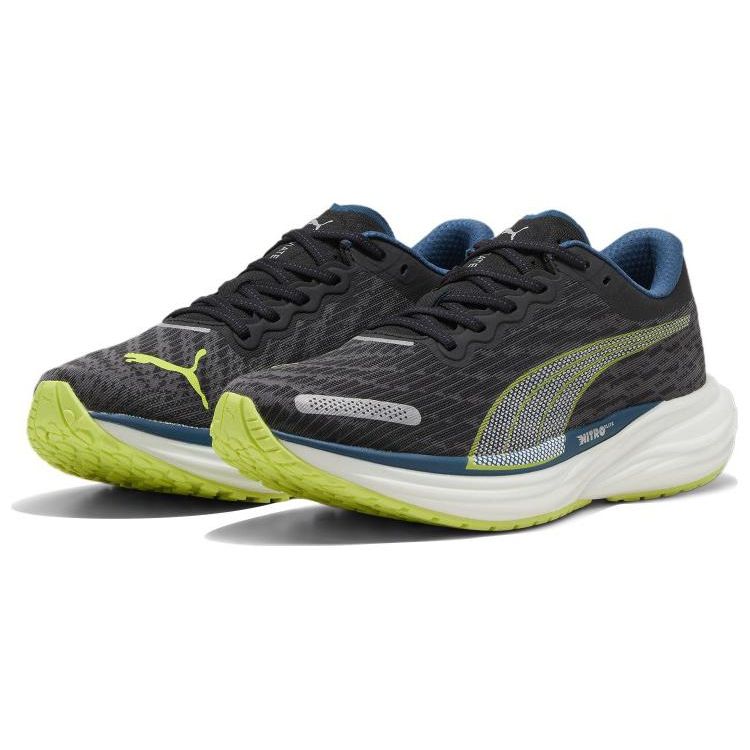Puma Мужские кроссовки Deviate Nitro 2 Black Lime Pow Ocean-Tropic 376807-19