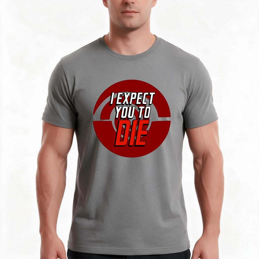 I Expect You To Die Logo Ieytd Tshirt Summer Casual Cotton Tee Oversized Streetwear Tops Vintage Graphic Print