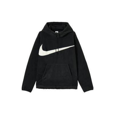 Nike Клубная флисовая толстовка с карманом-кенгуру и контрастным принтом с логотипом, мужская толстовка черного цвета DQ4897-010