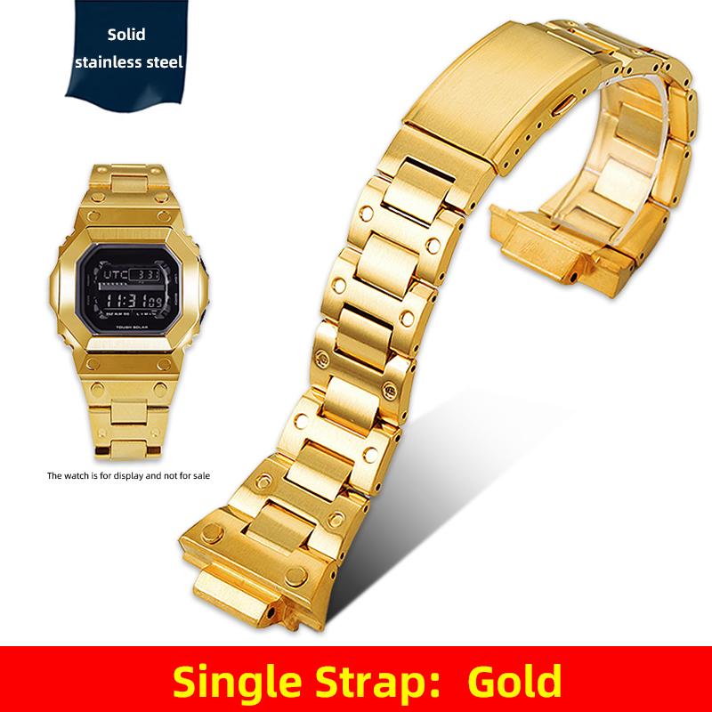 Мод-комплект для часов GX-56 Металлический корпус Браслет для Casio Giant G Square GXW-56BB GX-56BB/RC Ремешок из нержавеющей стали Аксессуары