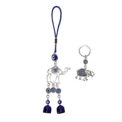 Голубой глаз верблюд подвесной орнамент счастливый элегантный голубой глаз слон брелок украшение для автомобиля сумочка