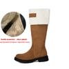 Krazing Po Flock Fur Keep Warm Winter Round To Western Boots Size 44 Size 48 Size 47 Chunky Heels Knee Boots