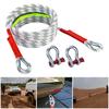 3/4/5M Car Tow Rope Set 10T/5T Tow Strap Off Road Towing Rope Heavy Duty Emergencies Equipment Tow Rope With Hooks For Truck ATV