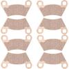 Передние и задние тормозные колодки спеченные для Polaris Ranger 400 500 570 700 800 2x4 4x4 6x6 2004-2020 1910514, 2202413, 1910672-4 Комплекта