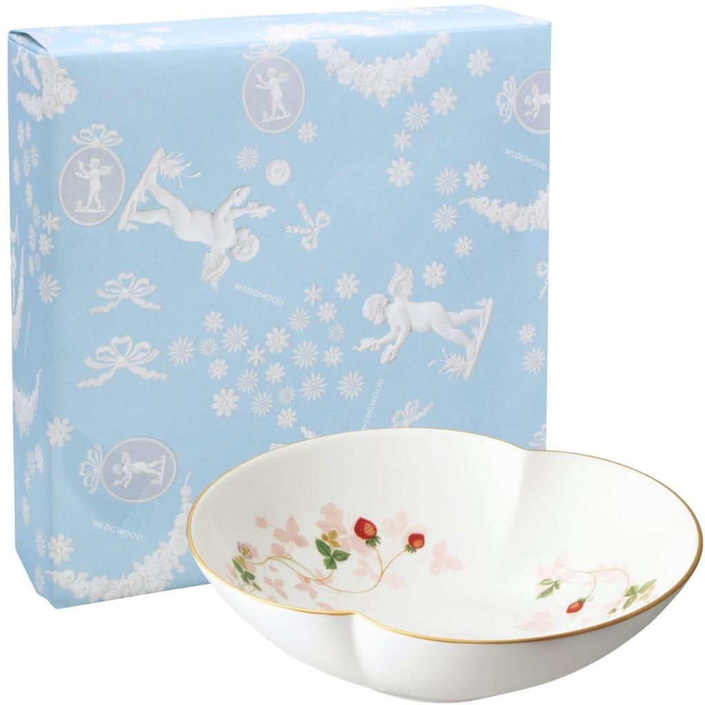 Официальный свадебный подарок Wedgwood Дикая клубника Брак Чаша 20 x 18 x 5 Свадебный подарок для невесты и Официально импортированная упаковка (Маленький) см,