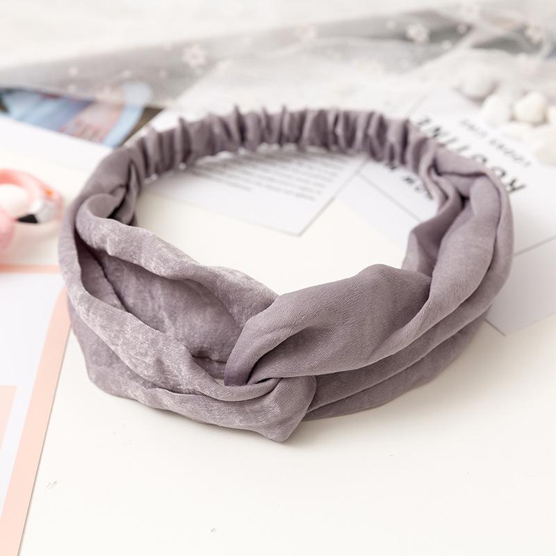 Мода Женщины Девушки Замшевые Повязки для Волос Однотонные Повязки на Голову Винтажные Повязки-Тюрбаны с Перекрестом Банданы Резинки для Волос Аксессуары для Волос