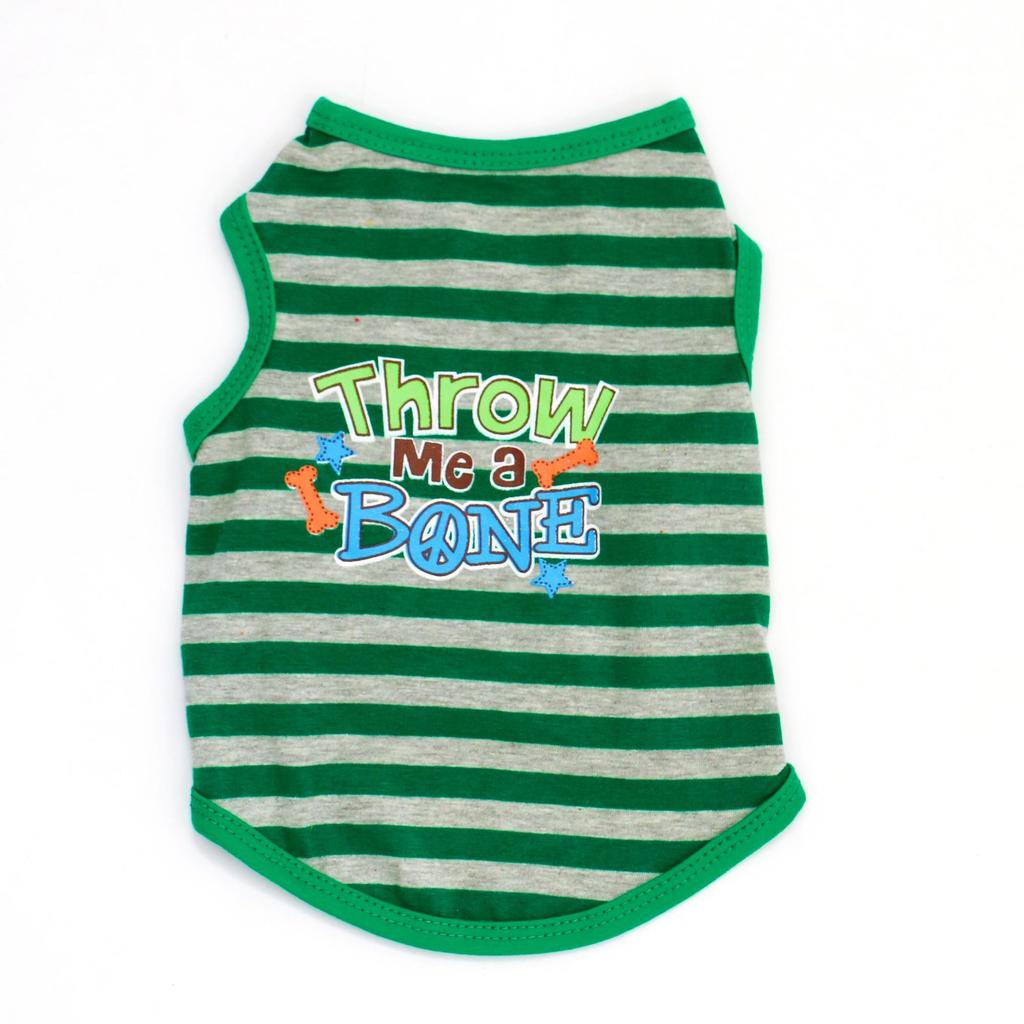 Pet Clothing, New Spring and Summer Models, Cat and Dog Pet Clothes, Breathable Striped Vest