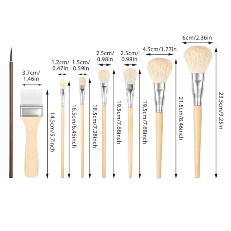 Набор кистей для керамики и акварели Gold Tip - Серия Boutique S