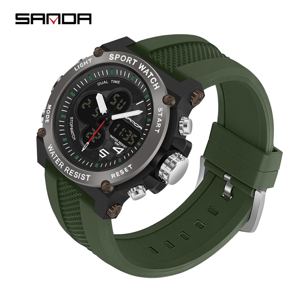 SANDA New Multifunctional Fashion Trend Sports Outdoor Multifunctional Electronic Watch