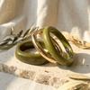 3pcs/set Zinc Zinc Alloy Geometric Bangle Round Stackable Wrist Jewelry Ins Fashion Bracelet  Daily Wear