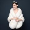 Winter Plus Size Faux Fur Evening Dress Wedding Shawl