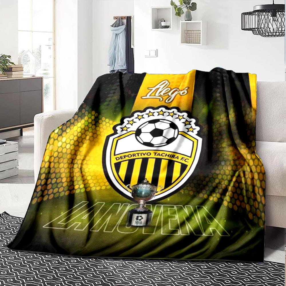 Deportivo Chicara FC Print Flannel Blanket High Quality Warm Comfortable Cover for All Seasons Perfect for Gifts Home Decor