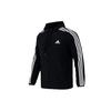 3-Stripes Training Sports Hooded Jacket with Logo Men Outerwear Black GV5256