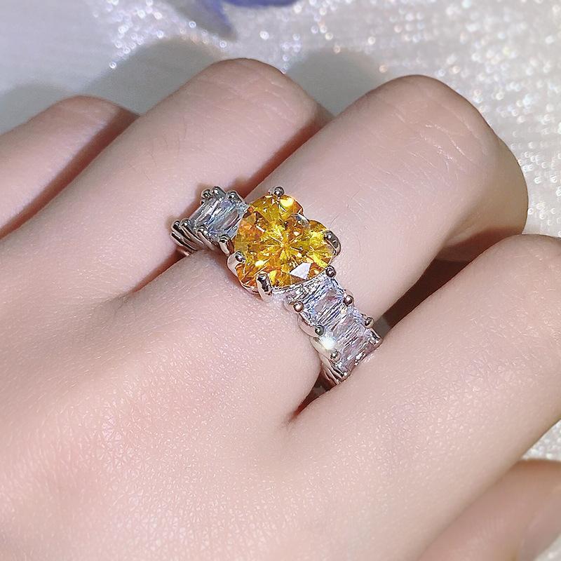 Кольцо Aquamarine Toppa Morgan Powder Moissan Square Diamond High Carbon Zircon, женское модное легкое роскошное кольцо, ювелирные изделия