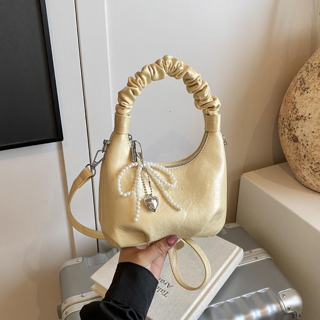 Женская сумка, нишевая плиссированная сумочка, высокая мода, универсальная и изысканная женская сумка через плечо