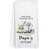 Nonna Gifts Kitchen Towels, Gifts for Nonni Grandma from Grandkids, Everything Tastes Better in Nonna's Kitchen Decorative Hand Tea Towels for