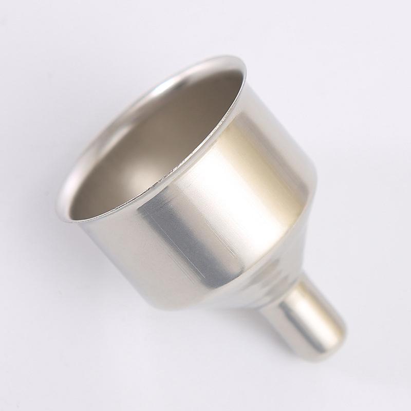 1Pc Funnel Stainless Steel Portable Mini Small Mouth Funnels Bar Wine Flask CLE