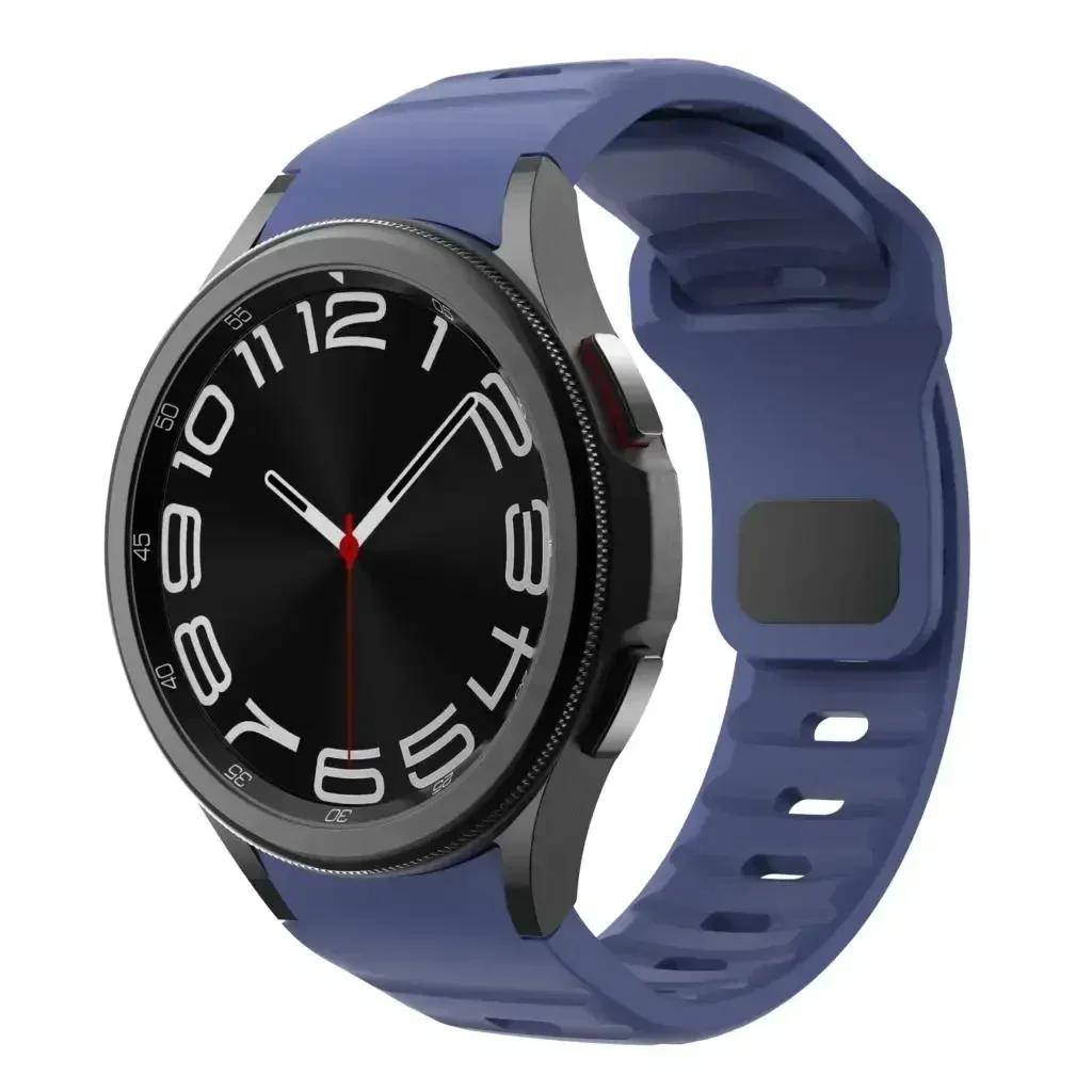 Силиконовый ремешок для Samsung Galaxy Watch 6 Classic 47 мм 43 мм/4 Classic 46 мм 42 мм Браслет Galaxy Watch 5/5pro 45 мм/4/6 40 мм 44 мм